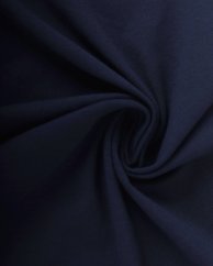 Zbytek metráže: Bavlněný úplet s elastanem, 185gr/m2, tmavě modrý
