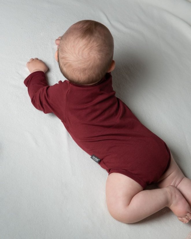 Body für Babys, weinrot - Größe: 98