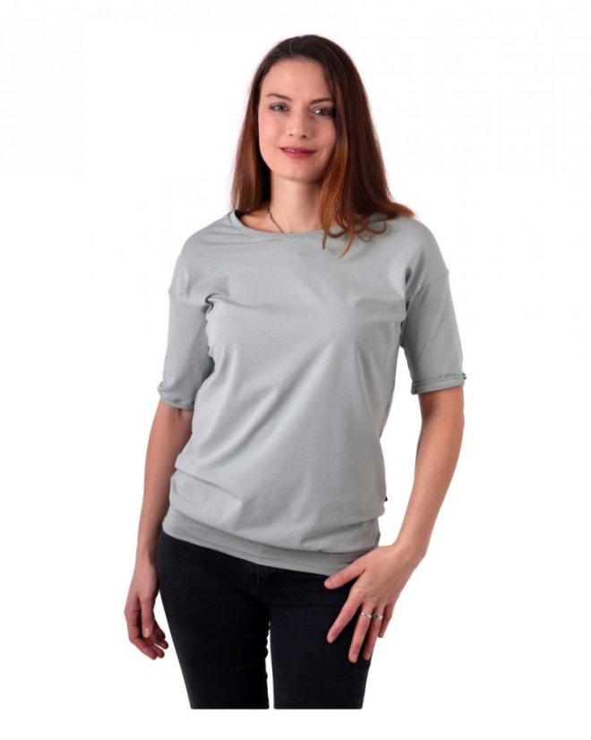 Dámske oversized tričko Darina, olivové - Veľkosť: S/M, Výrobca: Jožánek