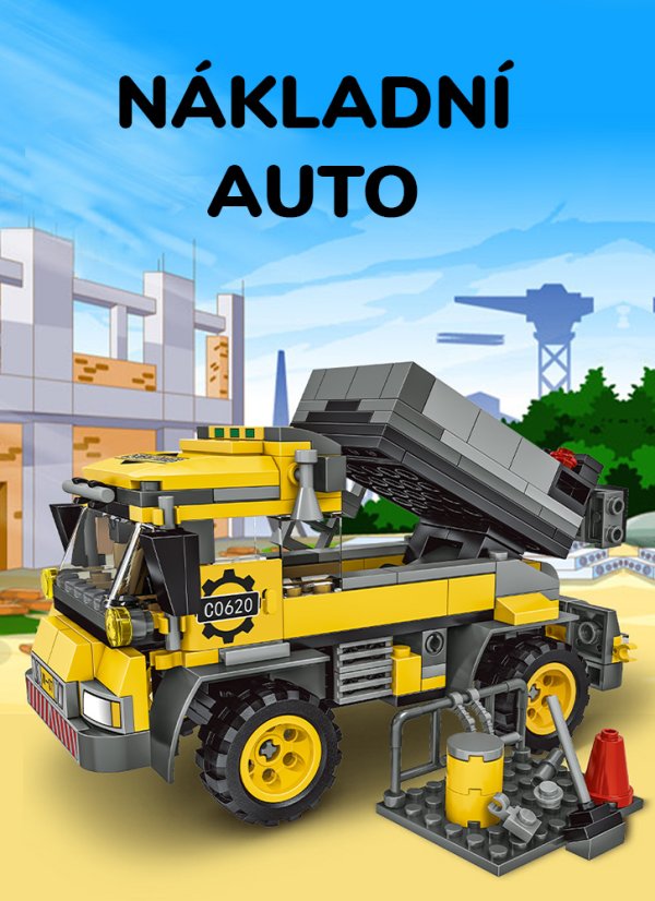 Building Set Construction Machines 2-in-1 – Cement Mixer or Dump Truck | 397 pcs