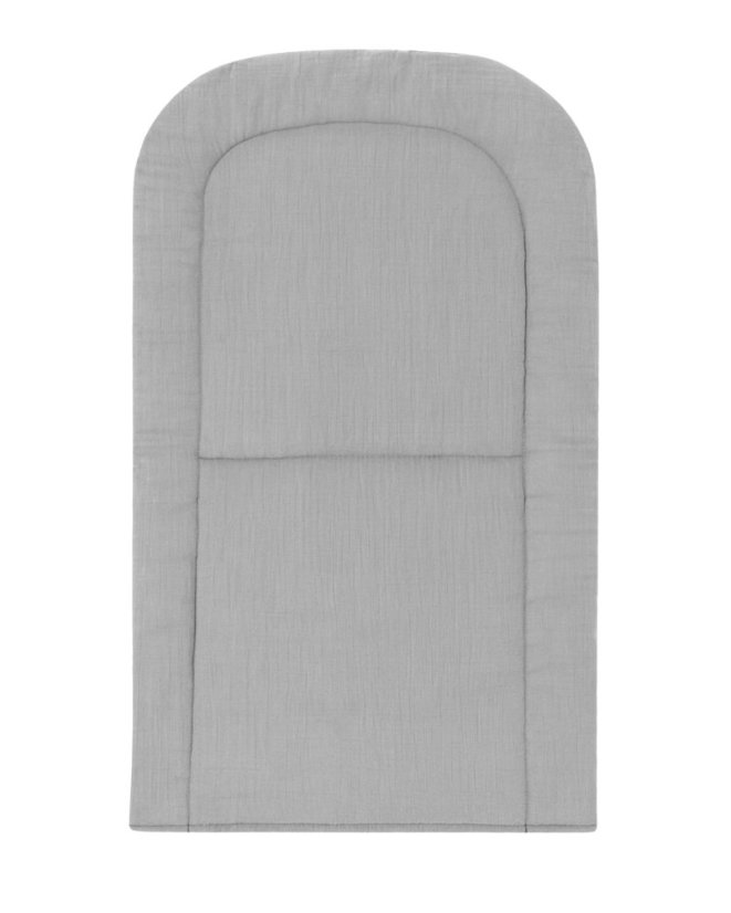 Babymatte für Nestchen oder Kinderwagen, grau