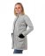Babywearing sweater (front babywearing only) Elsa, grey melange - Size: XS