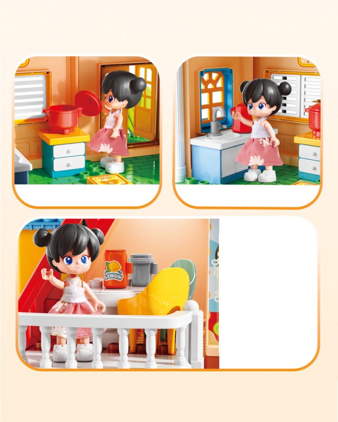 Stavebnice bistro, 107 dílků, pro děti od 3 let