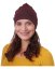 Baumwollmütze für Damen, zweiseitig, schwarz + bordeaux