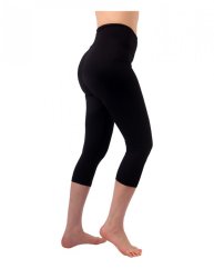 Women’s 3/4 leggings with high waist, black
