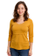 Nursing T-shirt Catherine, 3/4 sleeves –mustard - Size: L/XL