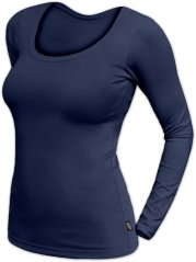 Women’s T-shirt Brigita, long sleeves, dark blue