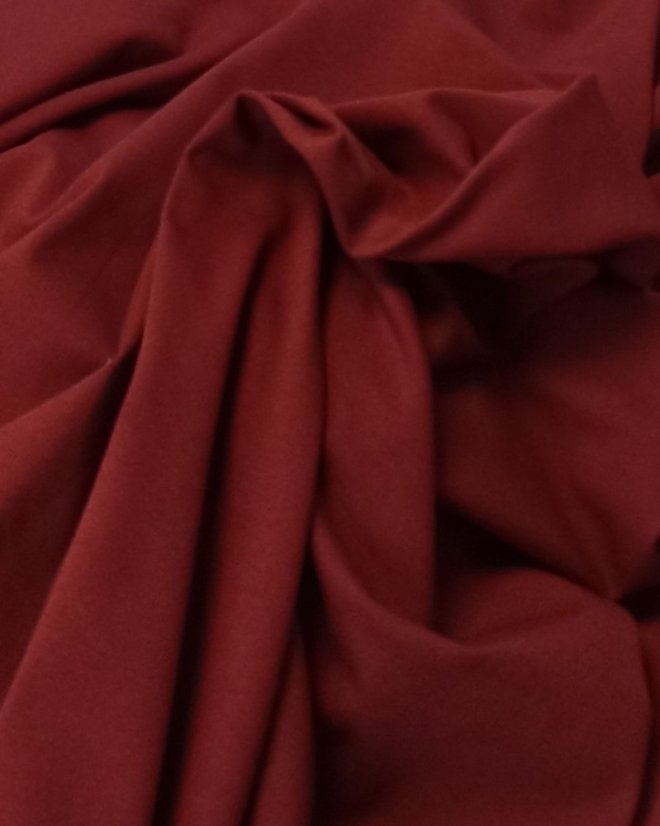 Baumwolljersey mit Elasthan, 1 Meter, 185 g/m2, Burgunderrot