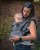 Toddler carrier Dan, full-buckle, black and white pattern