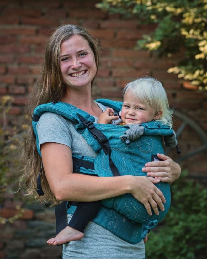 Ergonomische Babytrage für Toddler Dan, türkis