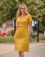 Nursing dress Thea, mustard
