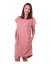 Women’s dress with pockets Zoe, oversized loose fit, old rose