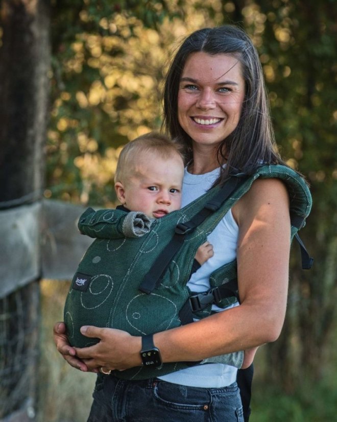 Ergonomische Babytrage für Toddler Dan, grün