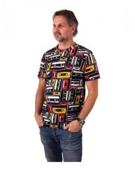 Herren T-shirt Marek, kurze Ärmel,Druck-Kassetten