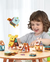 Magnetická stavebnice zvířátka, 30 dílků, pro děti od 3 let