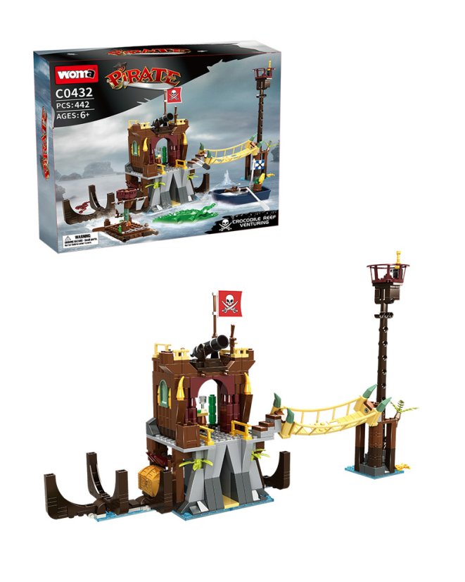 Stavebnice Pirátská pevnost, 442 dílků