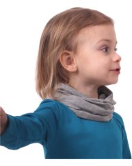 Halstuch für Kinder, grau meliert