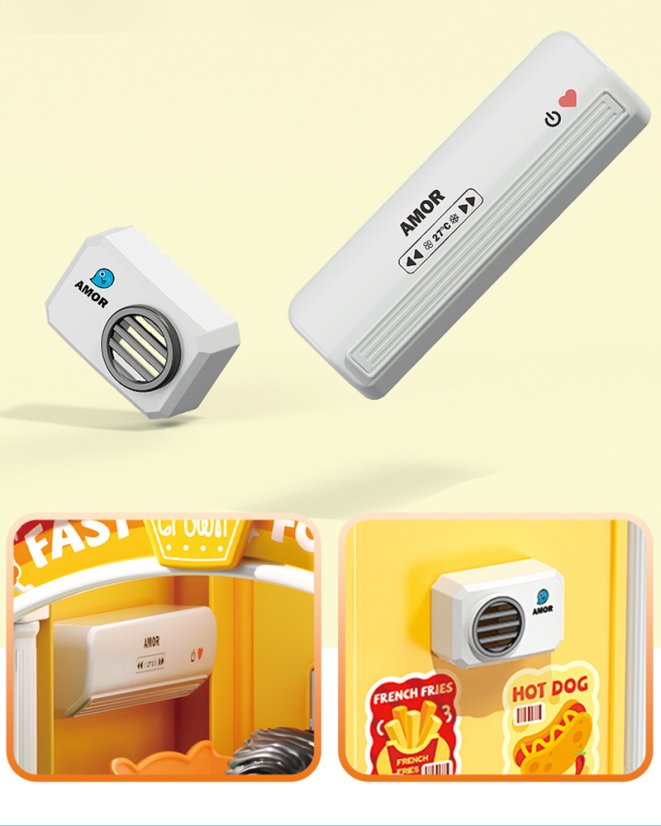 Stavebnice restaurace s autem, 115 dílků, pro děti od 3 let