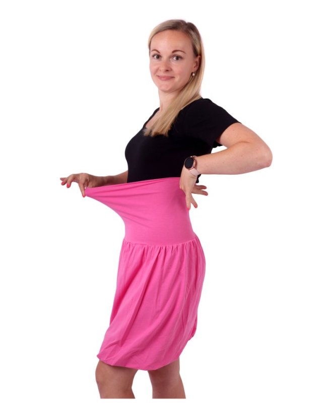 Sabina tehotenská balónová sukňa, ružová