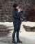 Babywearing sweater (front babywearing only) Elsa, black