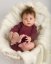 Baby bodysuit onesie, bordeaux - Size: 86