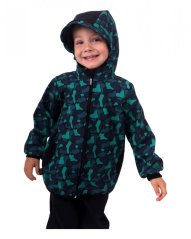 Children´s softshell jacket, green camou