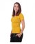 Women’s T-shirt Brigita, short sleeves, mustard