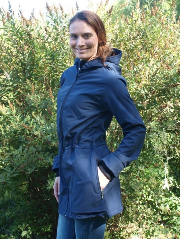 Softshellová těhotenská a nosící bunda Alice 2, tmavě modrá