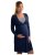 Maternity and breast-feeding nightdress Eva, dark blue