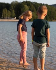 Baggy pants for kids, old pink