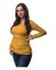 Nursing T-shirt Catherine, long sleeves – mustard