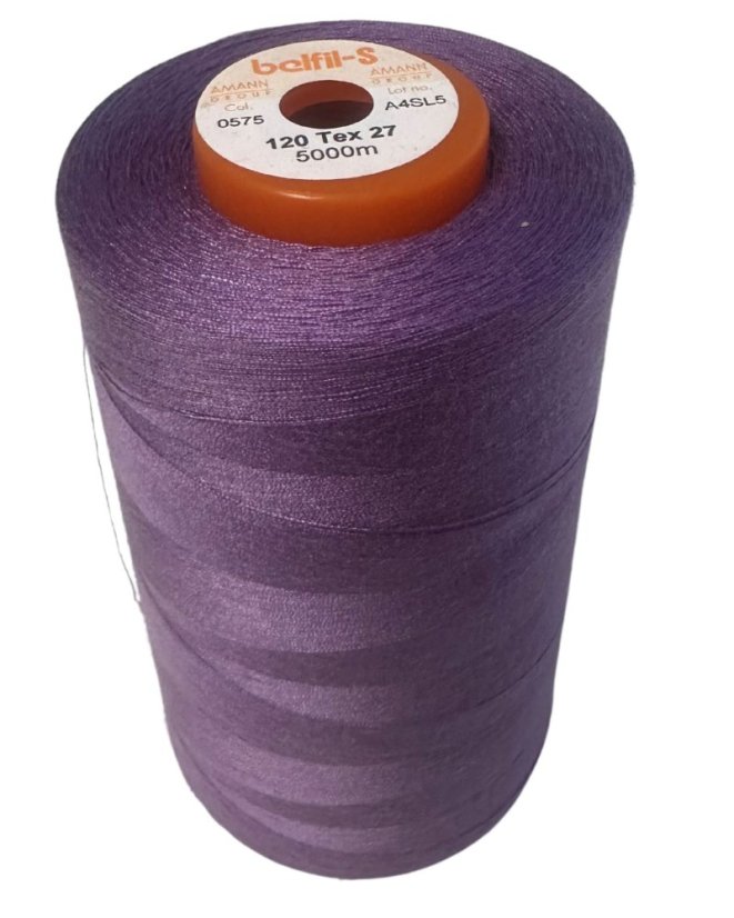 Univerzální šicí nit Belfil S 120, 5000m, fialová 0575
