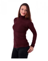 Damen Rollkragenshirt Alena, bordeaux