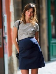 Těhotenská sukně Jolana, tmavě modrá