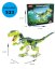 Stavebnice dinosaurus Velociraptor (41 cm dlouhý) s pohyblivými prvky, 533 dílků