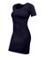 Breast-feeding dress Elena, short sleeves, dark blue - Size: L/XL