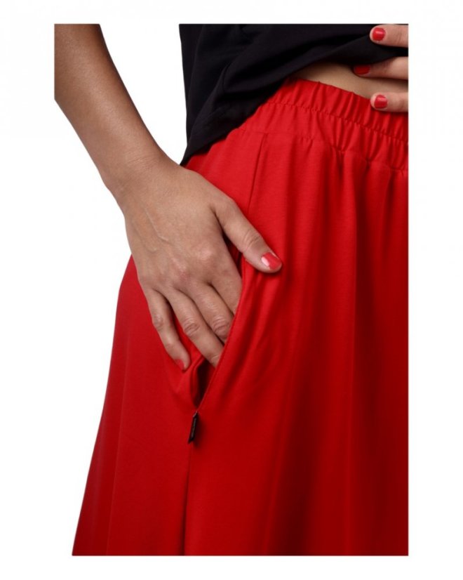 Long skirt with pockets Linda, red