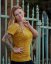 Nursing T-shirt Catherine, short sleeves – mustard - Size: S/M