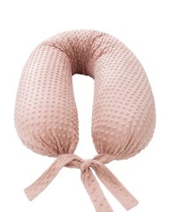 Vankúš na dojčenie MINKY, velký, púdrovo ružová