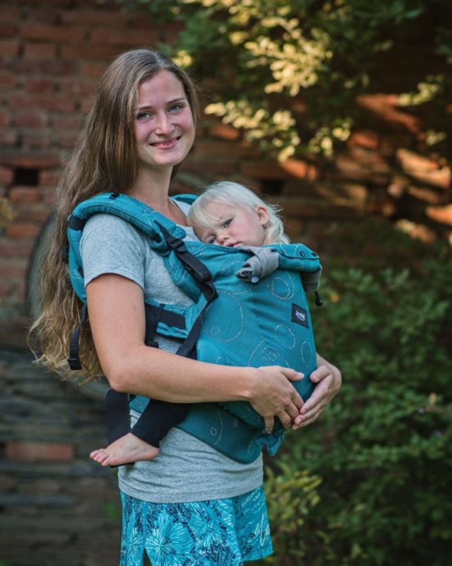 Ergonomische Babytrage für Toddler Dan, türkis