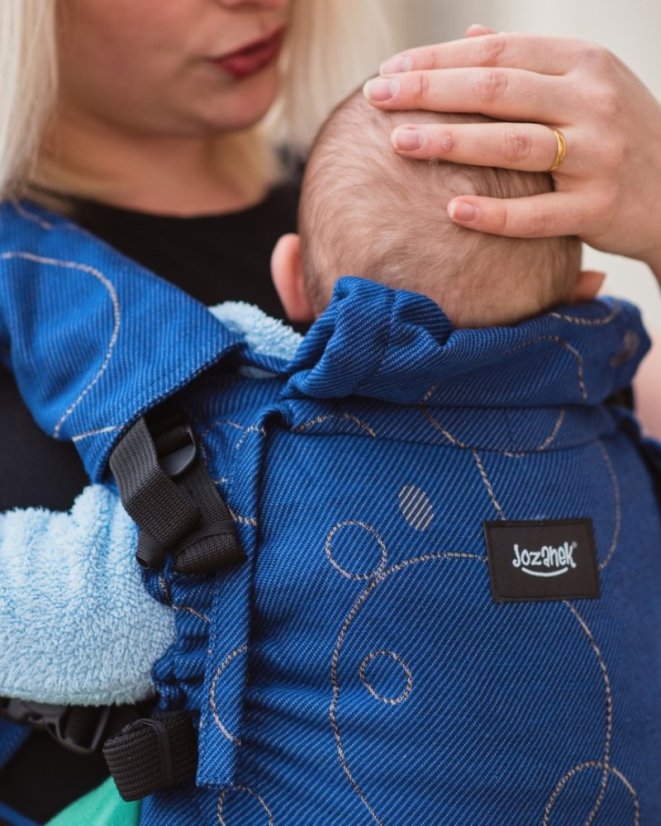 Ergonomische Babytrage für Neugeborene, blau