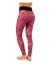 Damen-Leggings mit hoher Taille, orangefarbenes Yoga-Muster - Größe: S