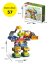 Large building blocks robot from cars 6-in-1, 57 pieces, age 3+