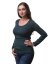 Nursing T-shirt Catherine, long sleeves – dark green - Size: L/XL