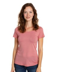 T-Shirt für Damen Brigita, kurze Ärmel, altrosa