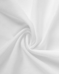 Bavlnený úplet s elastanom, 1 meter, 185gr / m2, biely