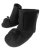Winter softshell baby booties (soft-soled) insulated with fleece, black