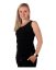Breast-feeding T-shirt Katerina, no sleeves, BLACK - Size: S/M