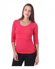 Nursing T-shirt Catherine, 3/4 sleeves – salmon pink