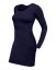 Breast-feeding dress Elena, long sleeves, dark blue - Size: S/M